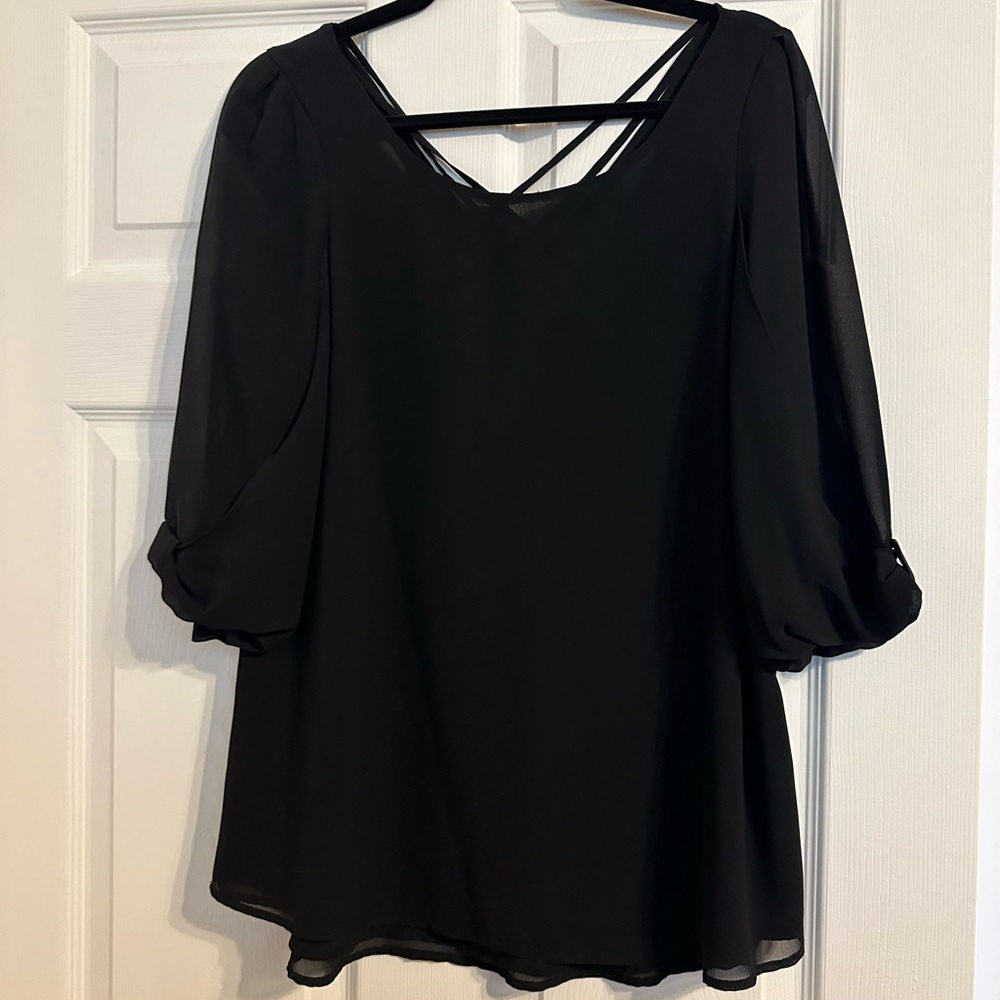 Elegant Black Women's Top